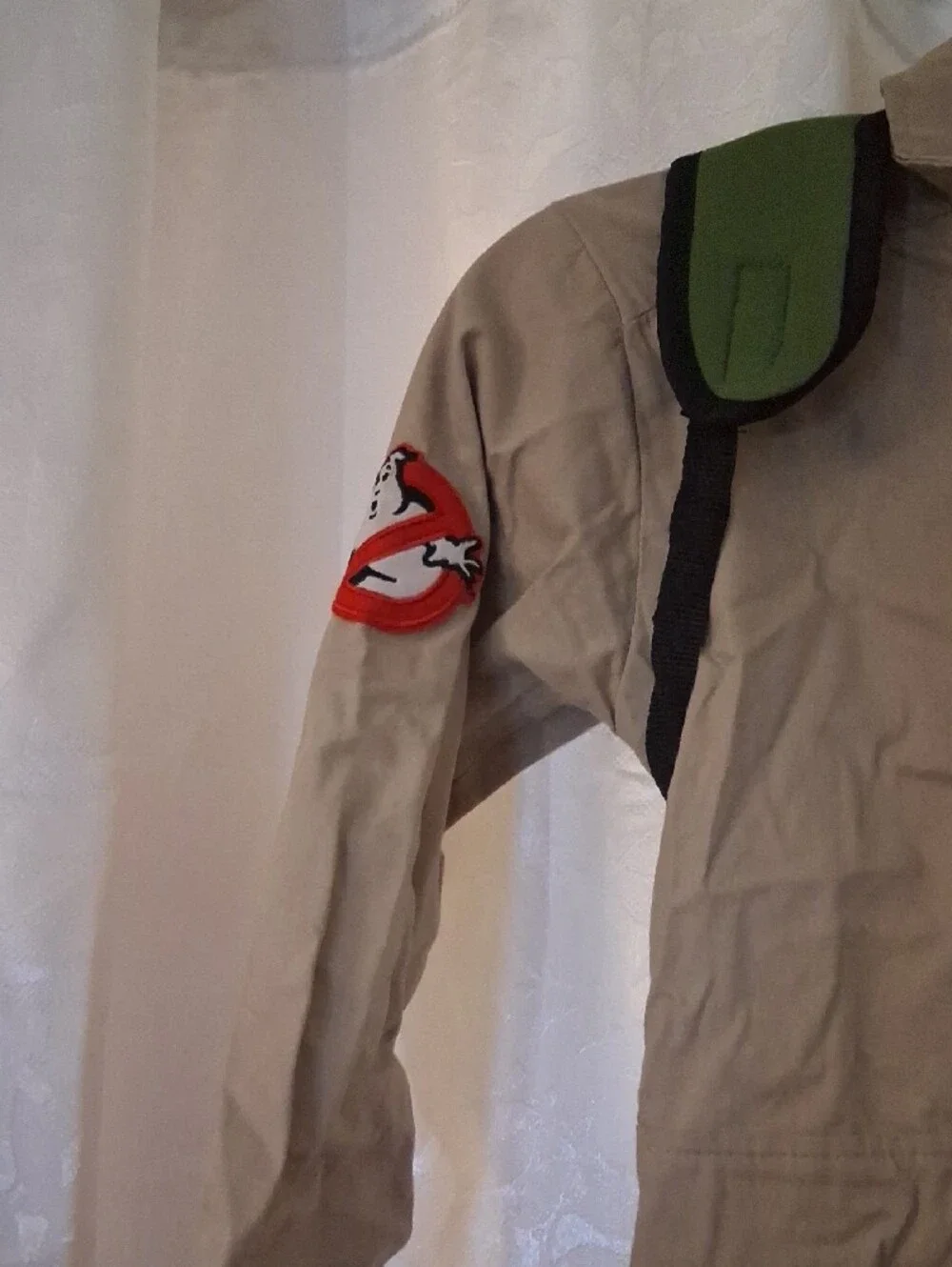 Spirit Ghostbusters Tan Jumpsuit with Red Patch and Green Straps - Picture 3 of 8